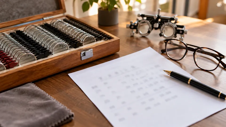 Optik reçete nasıl okunur? konusunu anlatan temsili editoryal sahne
